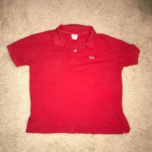 Lacoste Polo Red Size 4